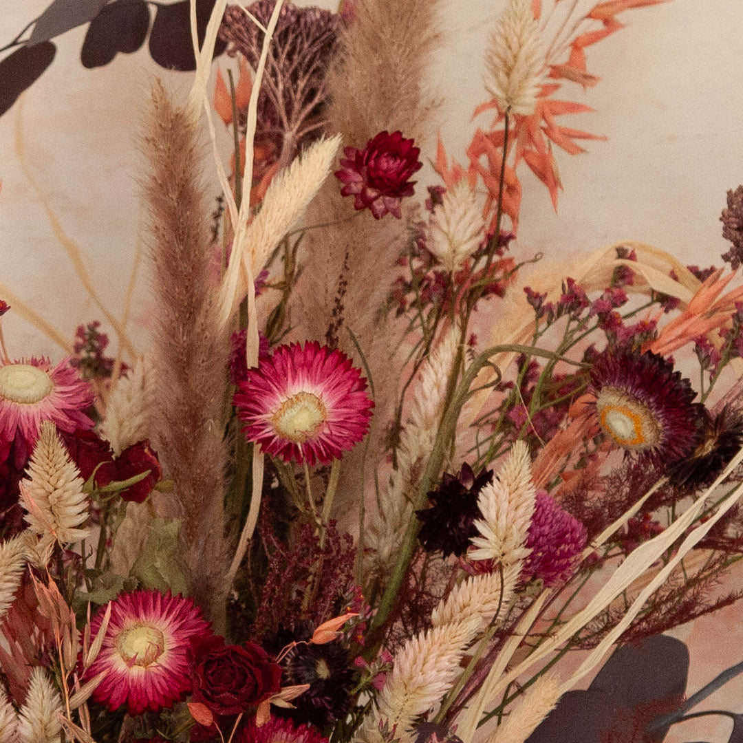 Fallen Crimson Dried Flower Jar – The Floristry