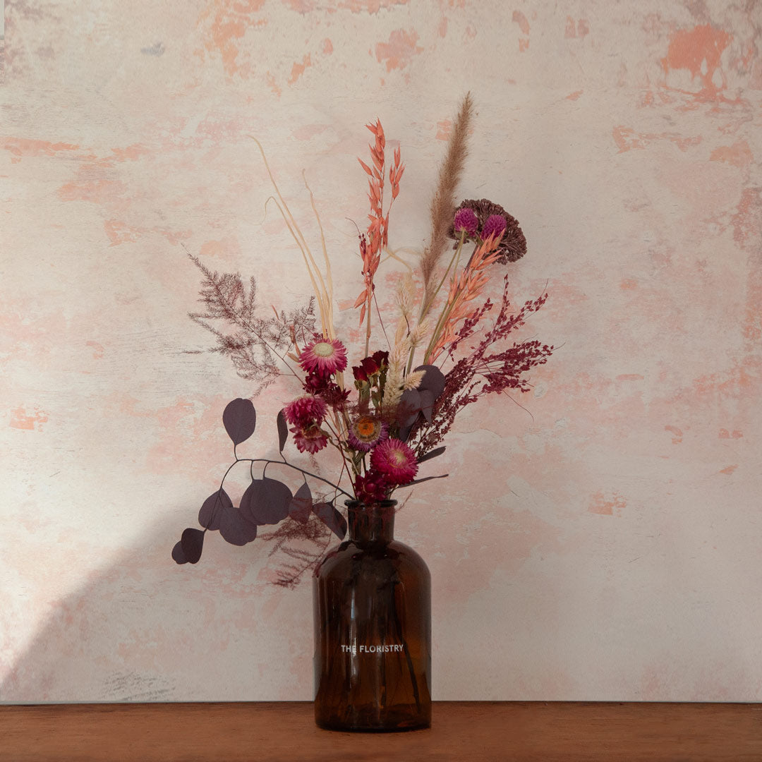 Fallen Crimson Dried Flower Jar – The Floristry