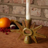 Limited Edition Rays Candlestick Holder - Oolong Green