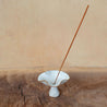 Alabaster Glazed Ceramic Incense Holder